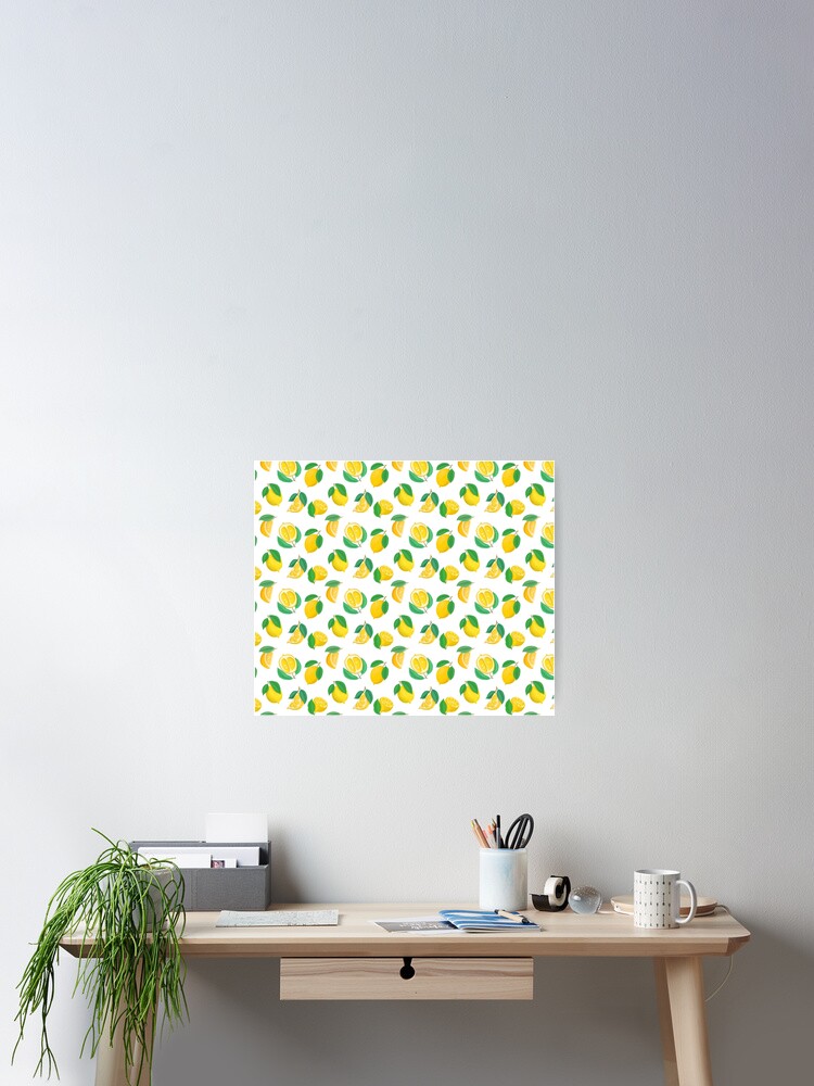 Thumbnail 2 of 3, Poster, Lemon Pattern designed and sold by marosharaf.