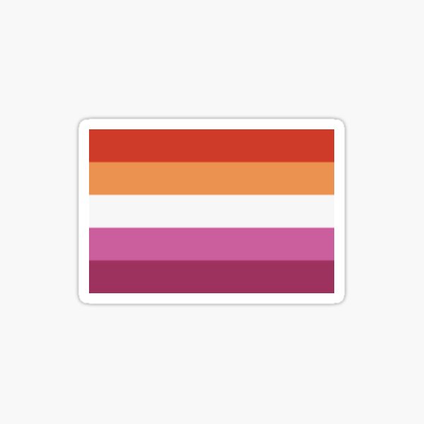 Vista previa del artículo con la obra «Bandera lesbiana», diseñado y vendido por Skgal.