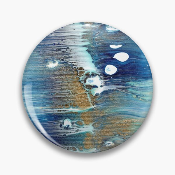 Item preview, "Winter Chill" Fluid Art Painting designed and sold by peonypours.