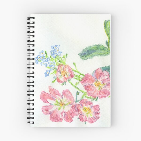 Item preview, The last of spring's forget-me-nots and the first of summer's ballerina roses designed and sold by LymphomaLass.