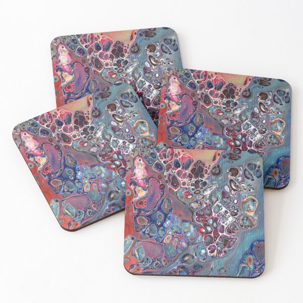 Item preview, "Colorful Wave" Fluid Art Painting designed and sold by peonypours.