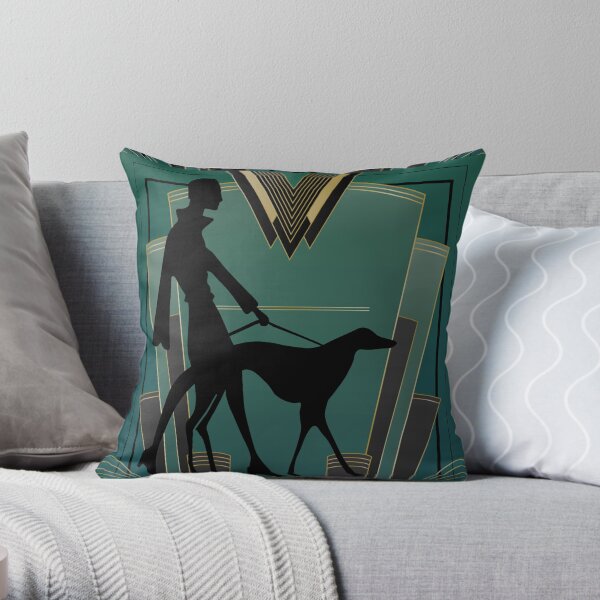 Art Deco Icon Throw Pillow