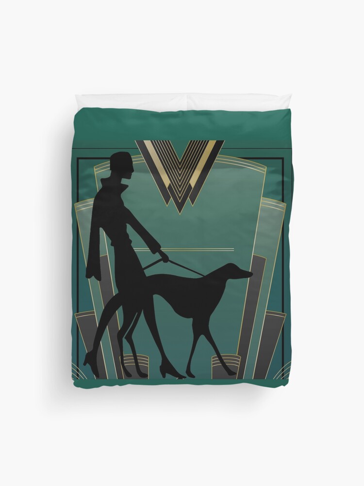 Thumbnail 1 of 2, Duvet Cover, Art Deco Icon designed and sold by MeganSteer.