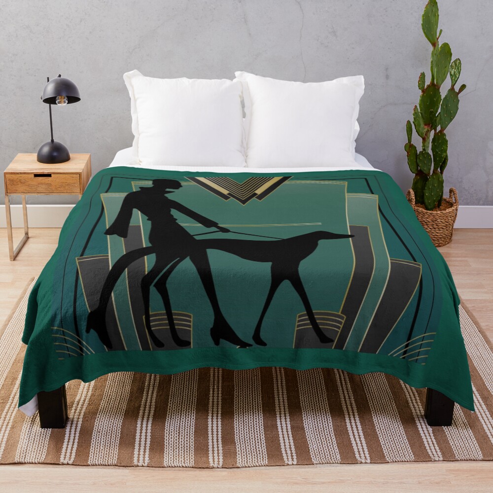 Art Deco Icon Throw Blanket
