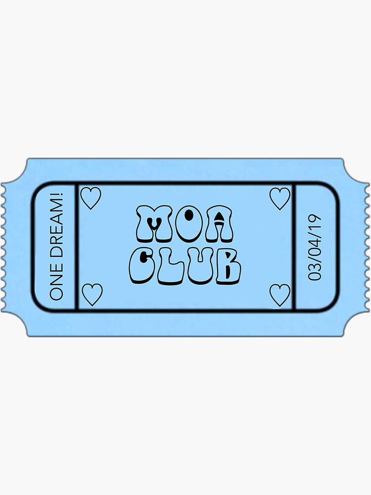 Thumbnail 3 von 3, Sticker, TXT MOA CLUB TICKET designt und verkauft von MAGICISLANDS.