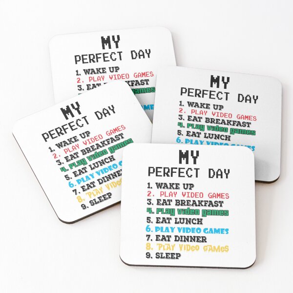 Item preview, My Perfect Day Video Games Funny Cool Gamer Gift designed and sold by MalikaBela.