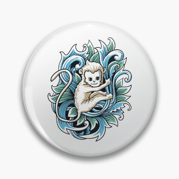 Item preview, White Monkey designed and sold by Vector Scout Lab.