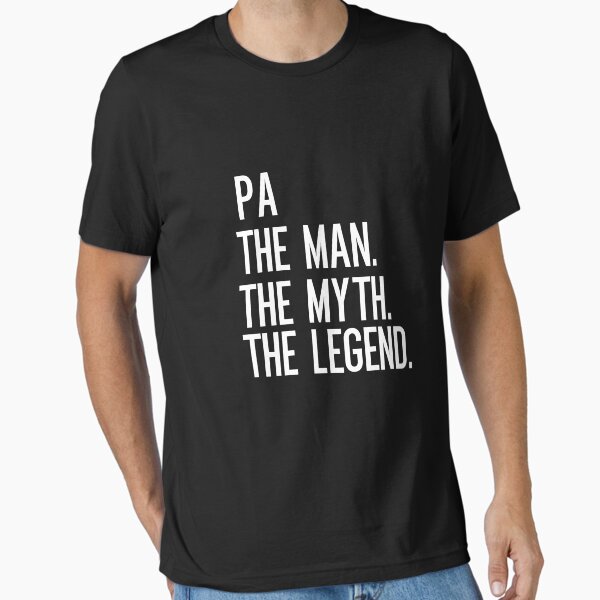 Artikel-Vorschau von  PA DER MANN DER MYTHOS DIE LEGENDE Slim Fit T-Shirt, designt und verkauft von paradise Shop ⭐⭐⭐⭐⭐.