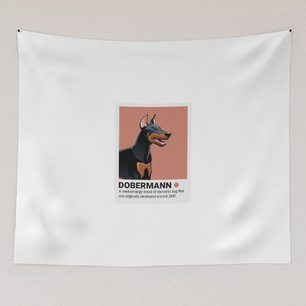Item preview, Dobermann: A medium-large breed of domestic dog that was originally developed around 1890. designed and sold by unikologo.