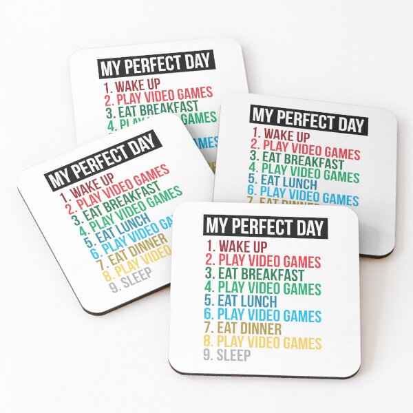 Item preview, My Perfect Day Video Games Funny Cool Gamer Gift designed and sold by MalikaBela.