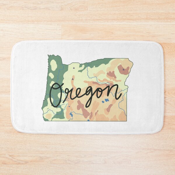 Item preview, Oregon Physical Map designed and sold by Mazie Kate.