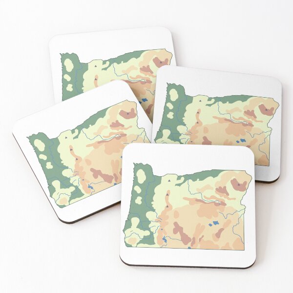 Item preview, Oregon Physical Map (2) designed and sold by Mazie Kate.