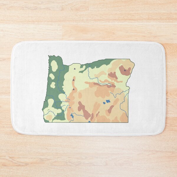 Item preview, Oregon Physical Map (2) designed and sold by Mazie Kate.