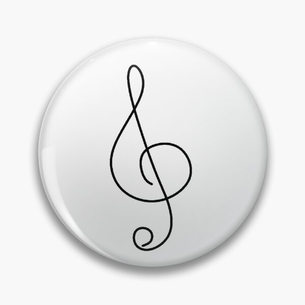 Item preview, Simple Treble Clef Sticker designed and sold by diapason.