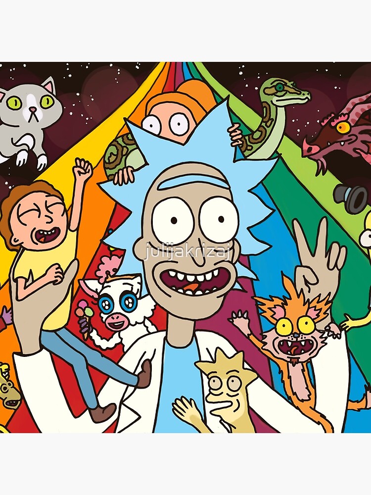 Rick and Morty Rainbow Road by julijakrizaj