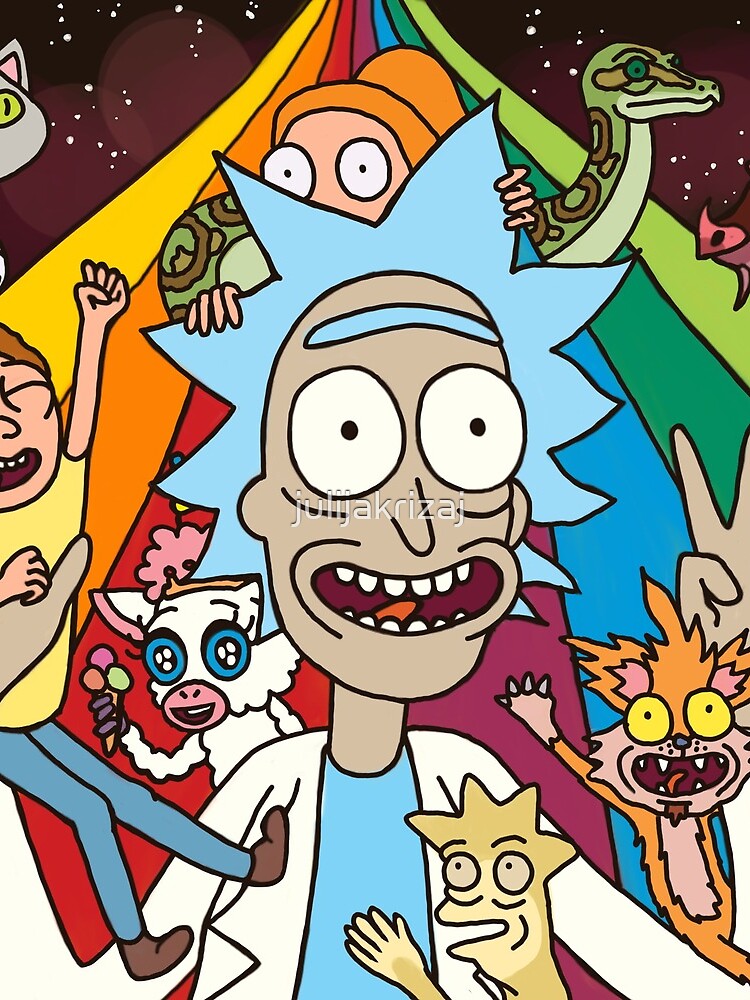 Rick and Morty Rainbow Road by julijakrizaj