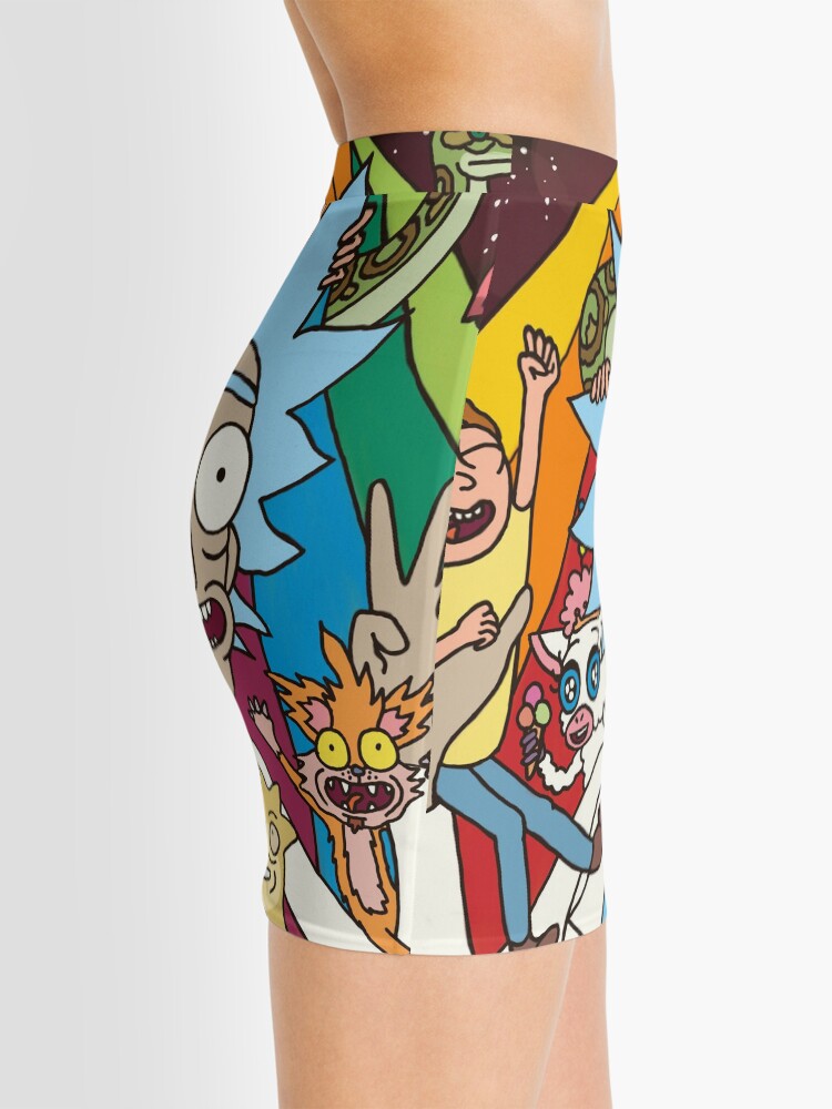 Alternate view of Rick and Morty Rainbow Road Mini Skirt