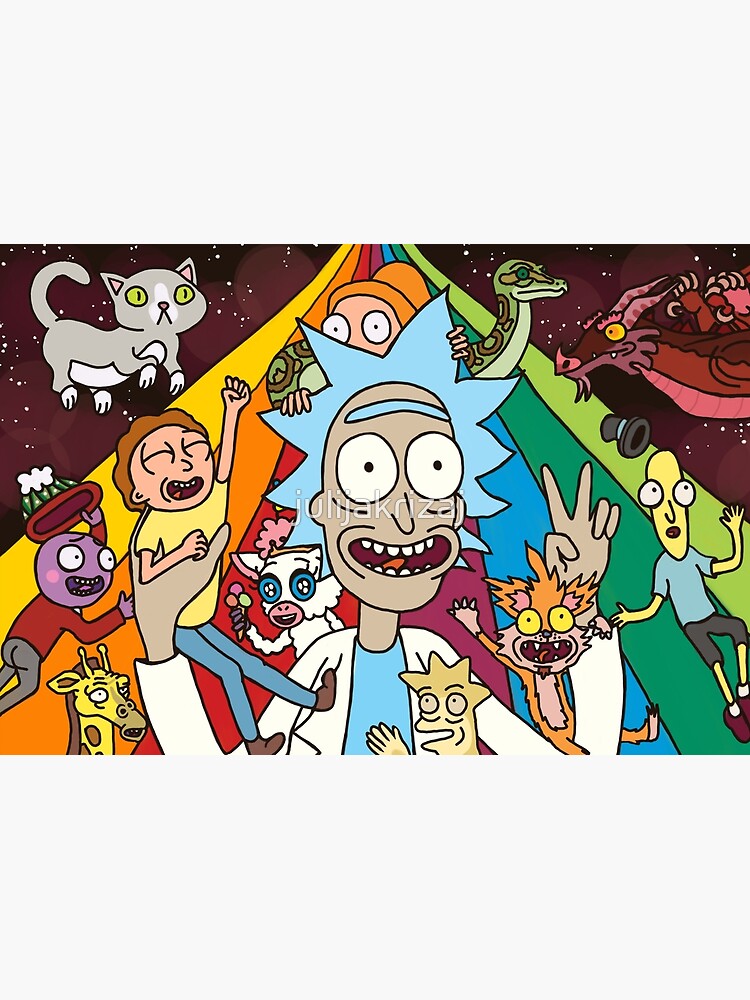 Rick and Morty Rainbow Road by julijakrizaj