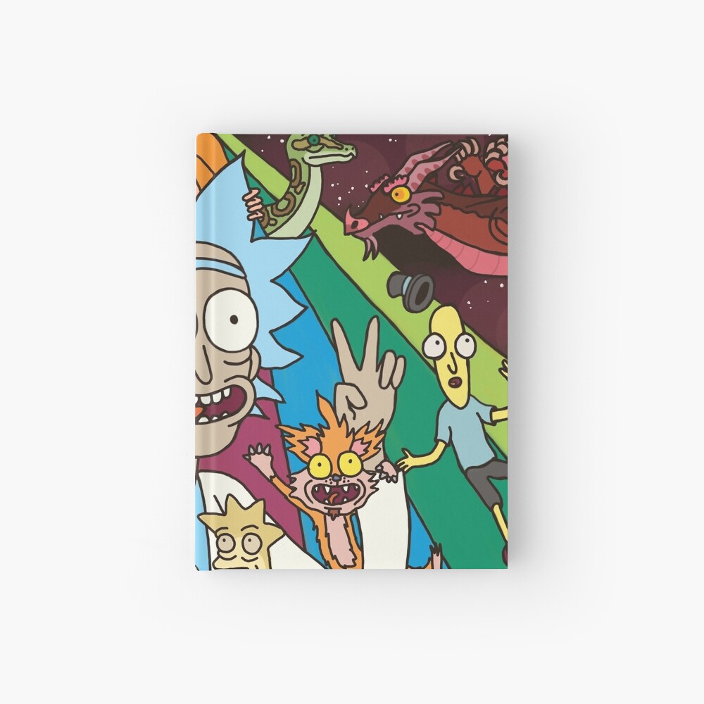 Rick and Morty Rainbow Road Hardcover Journal
