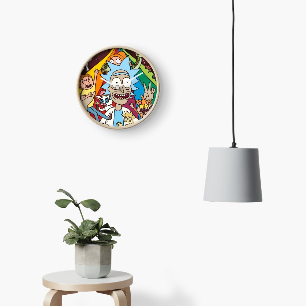 Rick and Morty Rainbow Road Clock