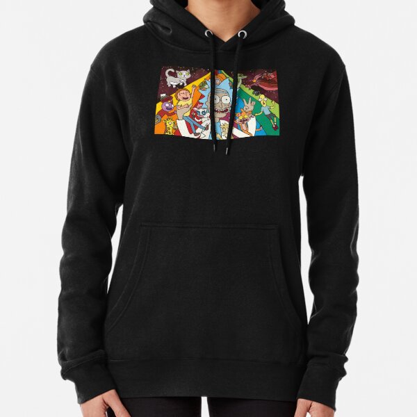 Rick and Morty Rainbow Road Pullover Hoodie