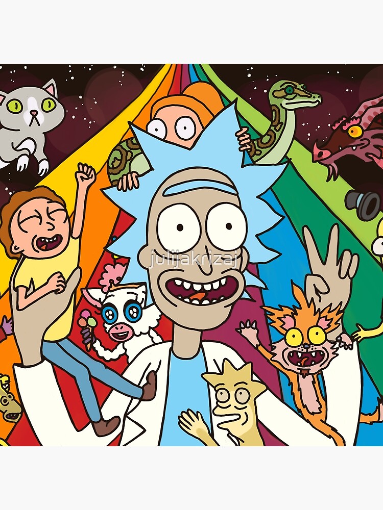 Rick and Morty Rainbow Road by julijakrizaj