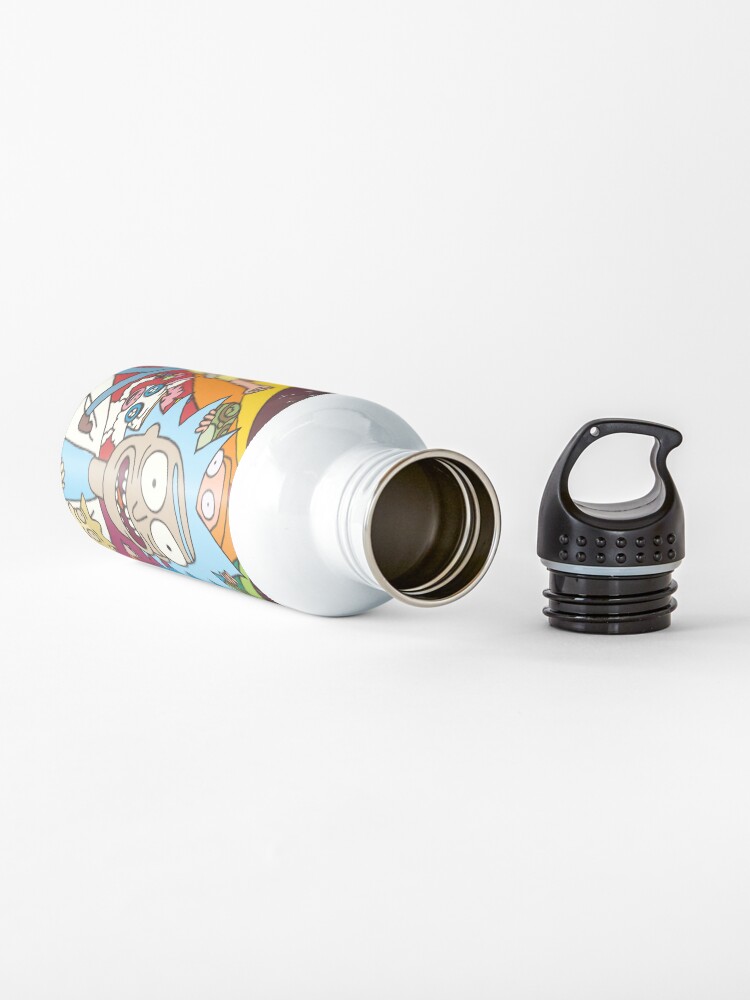 Alternate view of Rick and Morty Rainbow Road Water Bottle