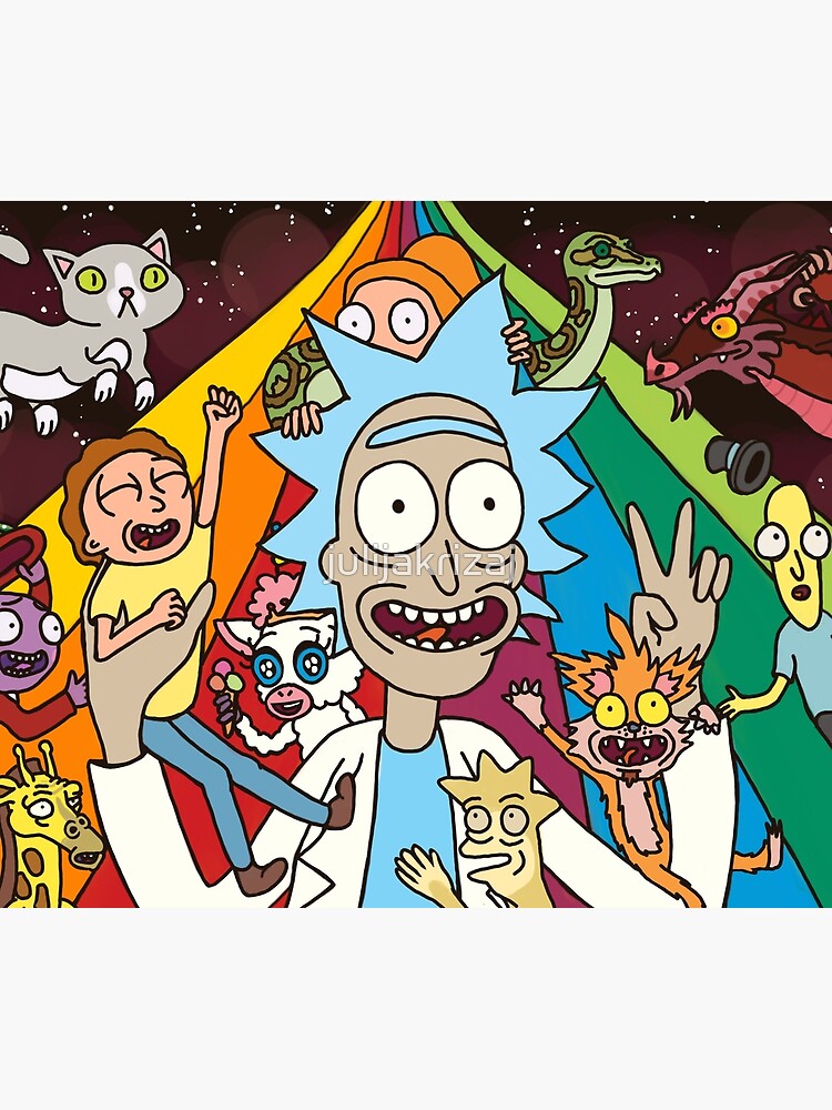 Rick and Morty Rainbow Road by julijakrizaj