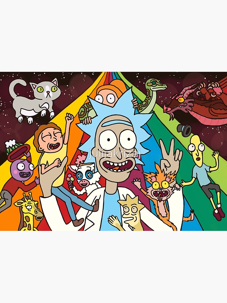 Rick and Morty Rainbow Road by julijakrizaj