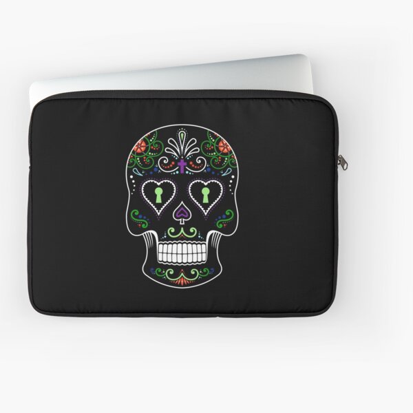 Mexican Calavera Skull Color - Day of the Dead Laptop Sleeve