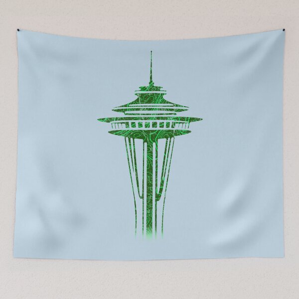 Item preview, Topographic Space Needle designed and sold by Rouserabble.