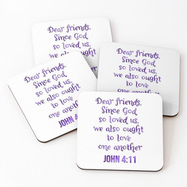 Item preview, John 4:11 | Bible Verse | Christian | We Also Ought To Love One Another designed and sold by christiangoods.