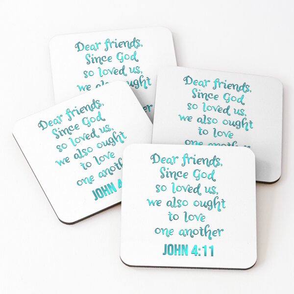 Item preview, John 4:11 | Bible Verse | Christian | We Also Ought To Love One Another designed and sold by christiangoods.