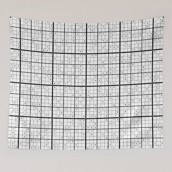 Item preview, Solvable sudoku crossword puzzles texture with easy, medium, hard and expert sudoku riddles grid designed and sold by UDDesign.