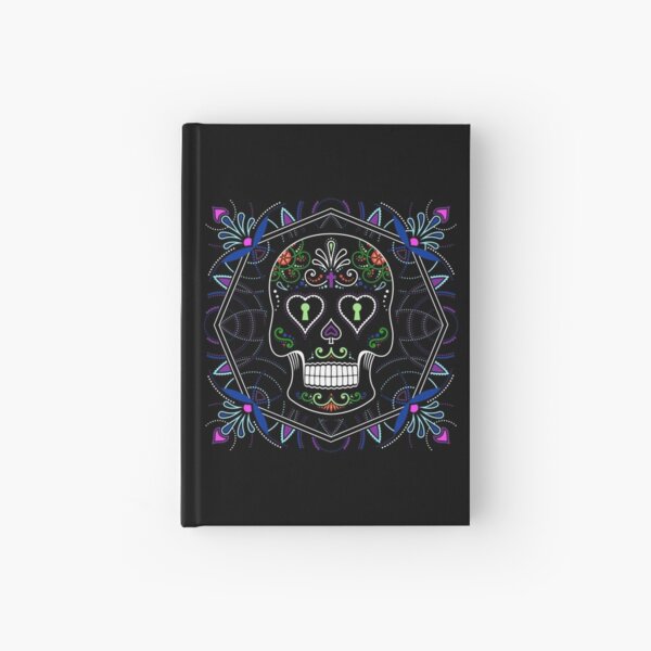 Mexican Calavera Skull Mandala - Day of the Dead Hardcover Journal