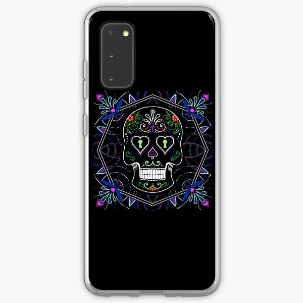 Mexican Calavera Skull Mandala - Day of the Dead Samsung Galaxy Soft Case