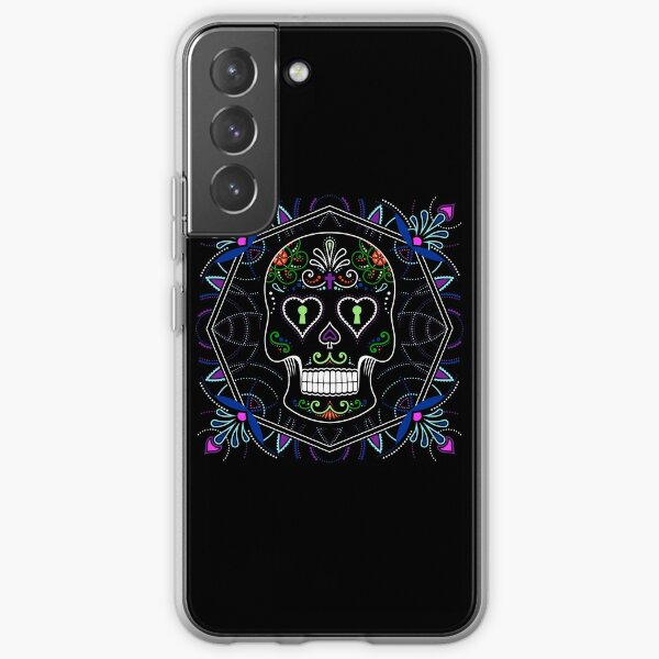 Mexican Calavera Skull Mandala - Day of the Dead Samsung Galaxy Soft Case