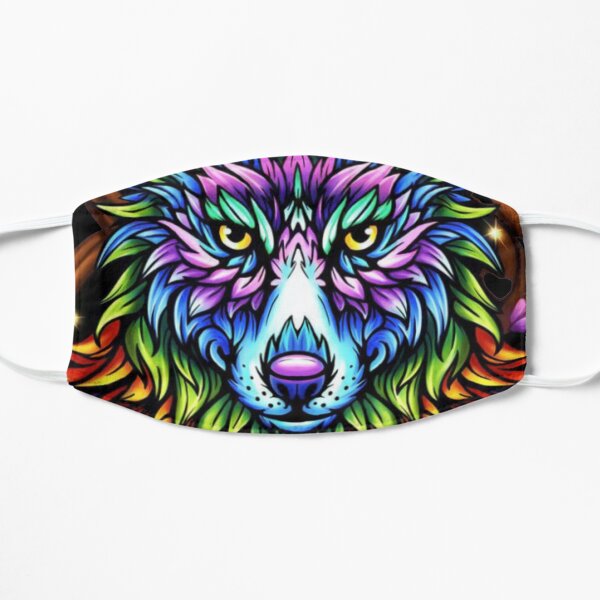 RAINBOW WOLF Mask
