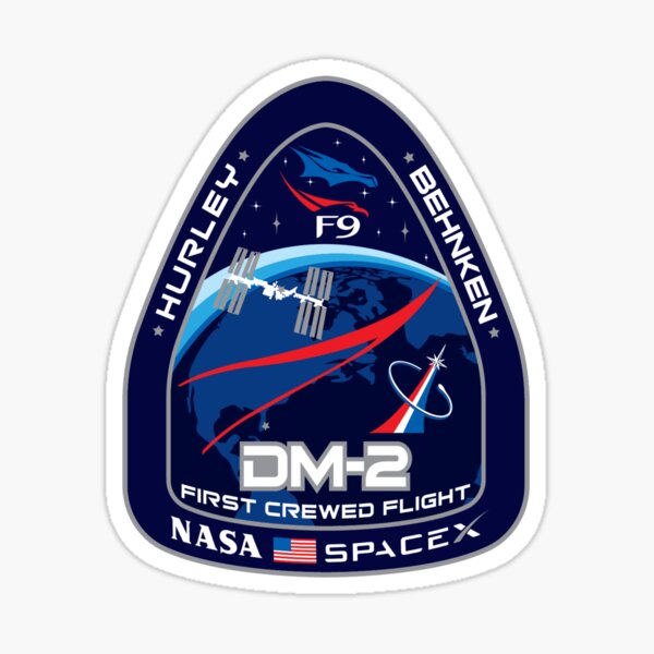 SpaceX DM-2 Logo Sticker