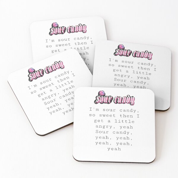 Item preview, Sour Candy lyrics designed and sold by AlertStore.