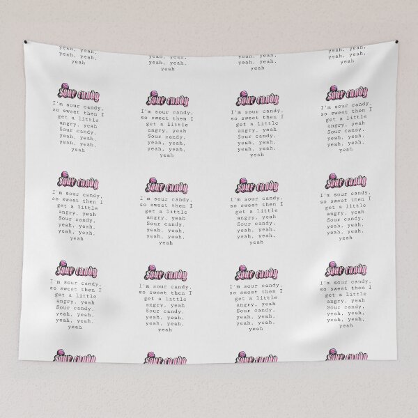 Item preview, Sour Candy lyrics designed and sold by AlertStore.