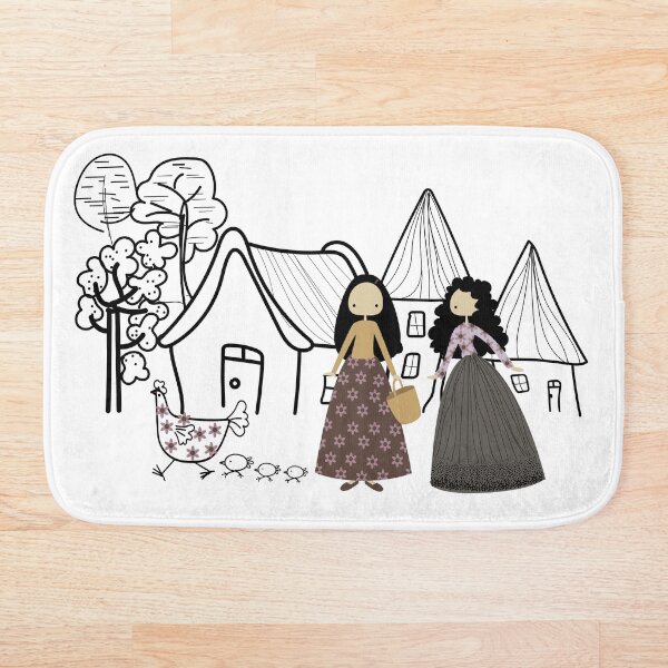 Item preview, Cartoon line art with cute girls designed and sold by WeeraS.