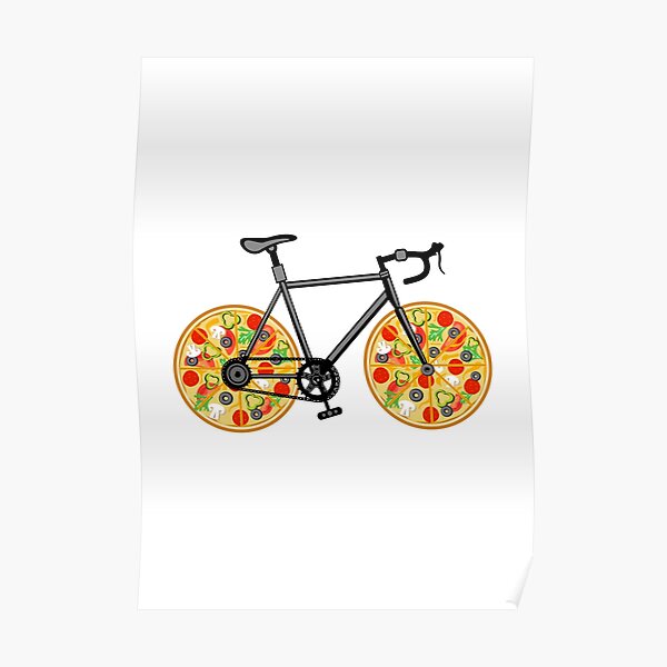 Minimal Pizza Posters Redbubble - roblox pizza bike