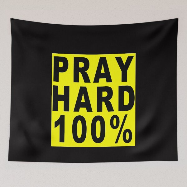 Item preview, Pray Hard 100% designed and sold by majeed10.