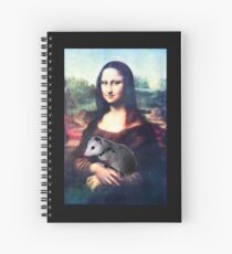 Mona Lisa with Possum Spiral Notebook