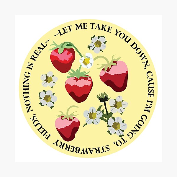 Item preview, Strawberry Fields Forever designed and sold by rebeccartt.