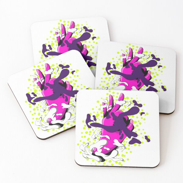 Blackhole Hand Illustration Coasters (Set of 4)