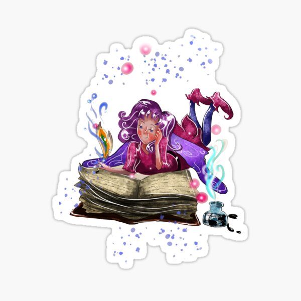 Airapippen The Author Fairy In Turquoise™ Sticker