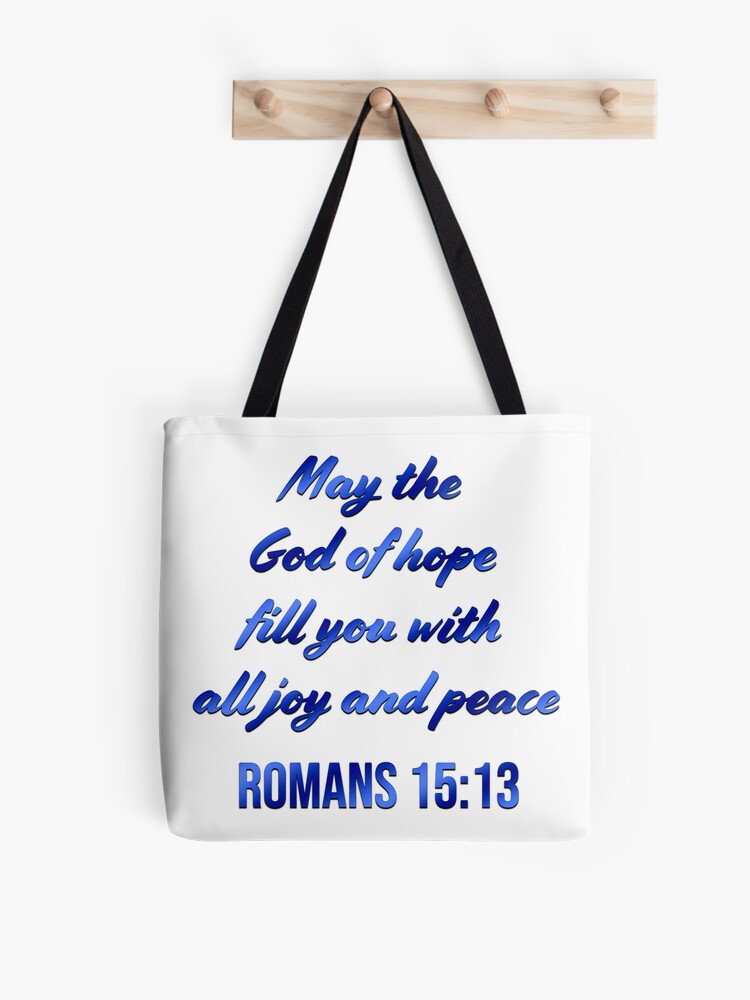 May His Peace Fill Your Heart. - Christian Tote Bag