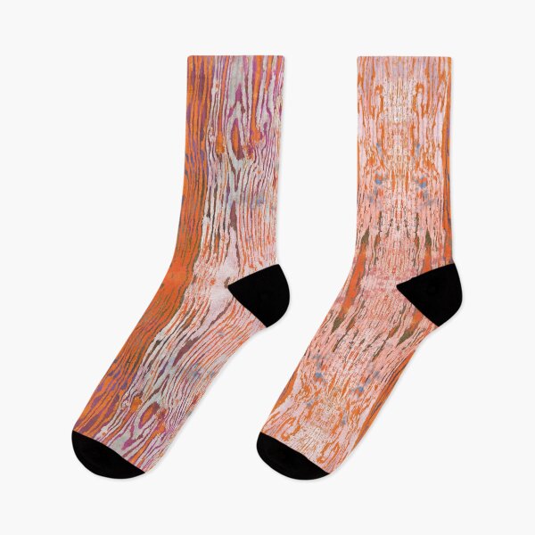 Item preview, Modern Faux Bois Woodgrain Pattern in Orange designed and sold by AndreaHelmArt.
